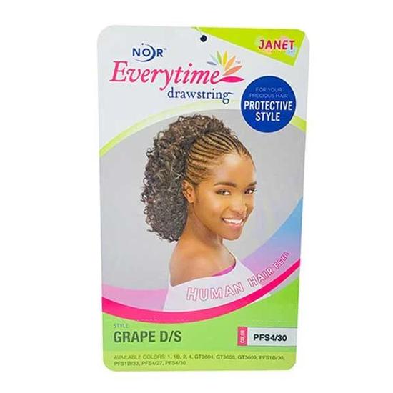 Janet Collection Noir Every Time Synthetic Grape DS Ponytail 1