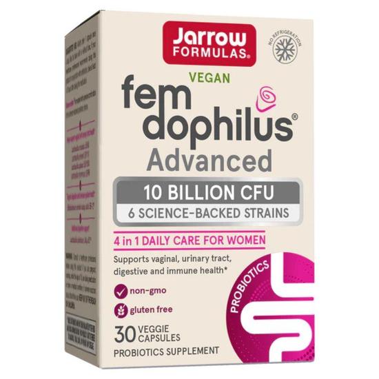 Jarrow Formulas Fem-Dophilus Advanced Shelf Stable 10bn CFU Capsules 30 Capsules