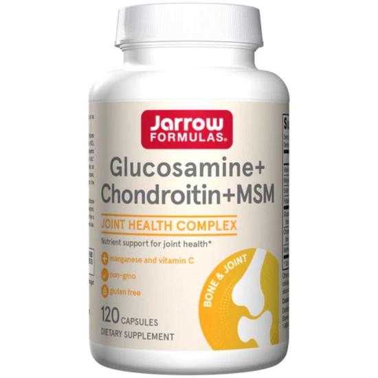 Jarrow Formulas Glucosamine + Chondroitin + MSM Capsules 120 Capsules