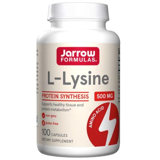 Jarrow Formulas L-Lysine 500mg Capsules 100 Capsules
