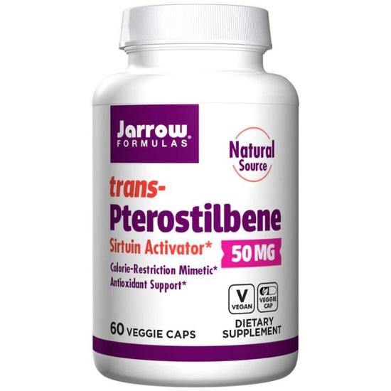 Jarrow Formulas transPterostilbene 50mg Vegicaps 60