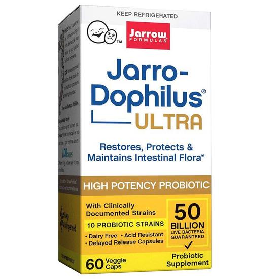Jarrow Formulas Ultra JarroDophilus 50 Billion Vegicaps 60 Vegicaps