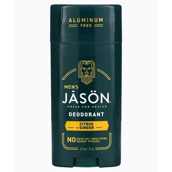 JASON Mens Citrus Plus Ginger Deodorant Stick 71g