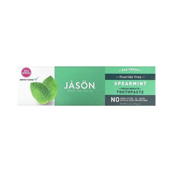 JASON Sea Fresh Fluoride Free Spearmint Toothpaste 119g