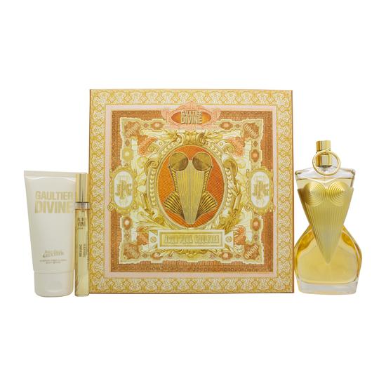 Jean Paul Gaultier Divine Gift Set 100ml Eau De Parfum + 75ml Body Lotion + 10ml Eau De Parfum