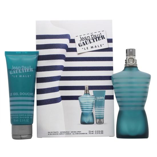 Jean Paul Gaultier Le Male Gift Set 75ml Eau De Toilette + 50ml Shower Gel + 30ml Aftershave Balm