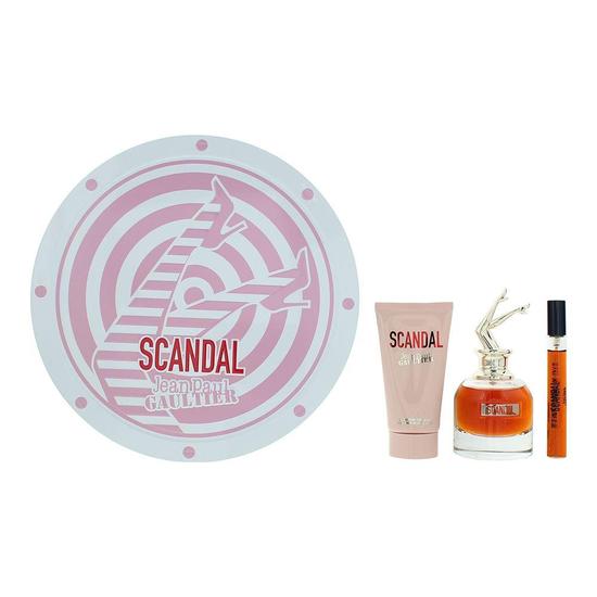 Jean Paul Gaultier Scandal Eau De Parfum 50ml, 10ml + Body Lotion 75ml Gift Set