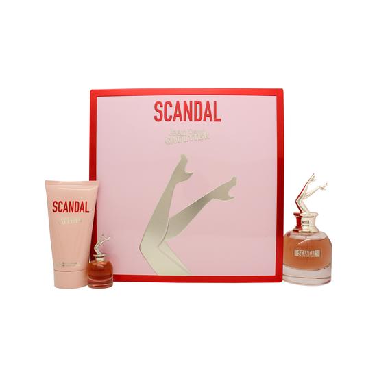 Jean Paul Gaultier Scandal Gift Set 50ml Eau De Parfum + 75ml Body Lotion + 6ml Eau De Parfum