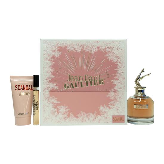 Jean Paul Gaultier Scandal Gift Set 80ml Eau De Parfum + 75ml Body Lotion + 10ml Eau De Parfum