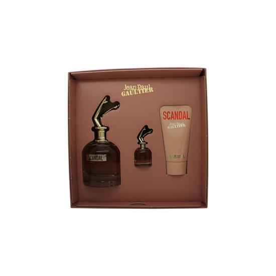 Jean Paul Gaultier Scandal Gift Set 80ml Eau De Parfum + 75ml Body Lotion + 6ml Eau De Parfum