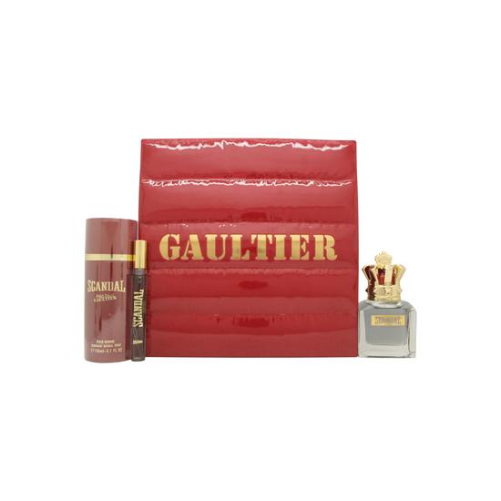 Jean Paul Gaultier Scandal Pour Homme Gift Set 50ml Eau De Toilette + 150ml Deodorant Spray + 10ml Eau De Toilette