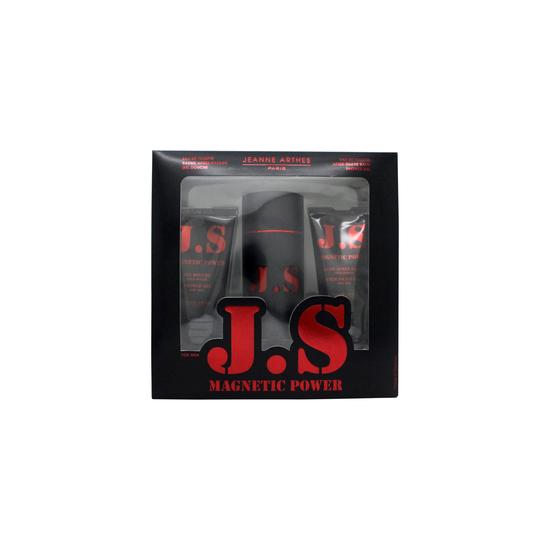 Jeanne Arthes Js Magnetic Power Gift Set 100ml Eau De Toilette + 75ml Shower Gel + 75ml Aftershave Balm