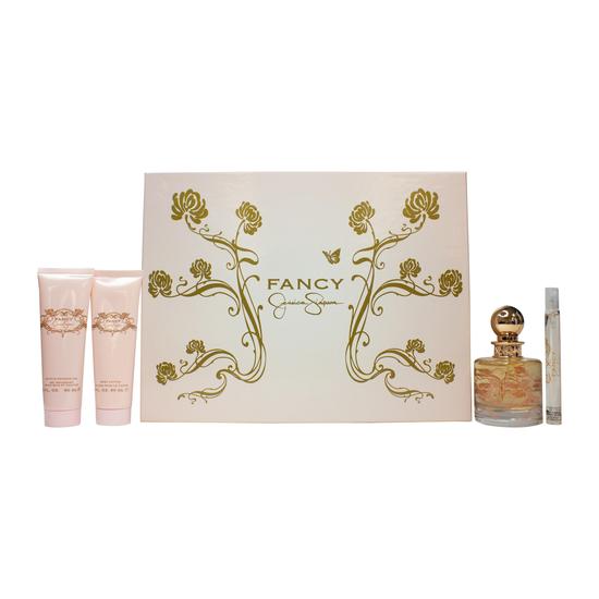 Jessica Simpson Fancy Gift Set 100ml Eau De Parfum + 90ml Shower Gel + 90ml Body Lotion + 10ml Eau De Parfum
