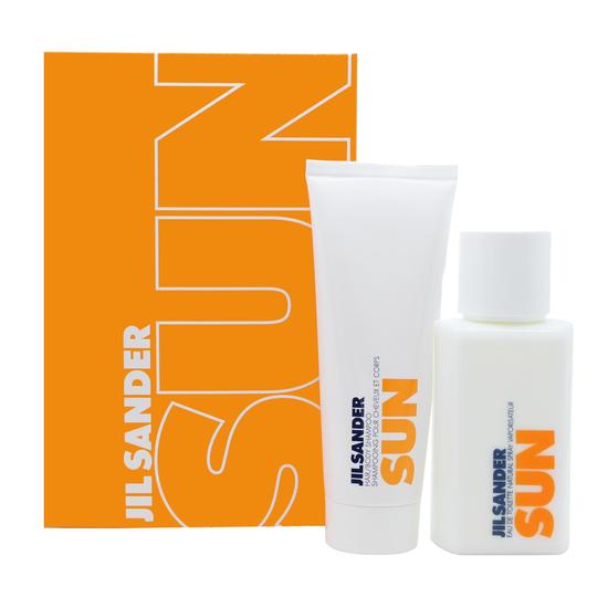 Jil Sander Sun Gift Set 75ml Eau De Toilette + 75ml Hair & Body Shampoo