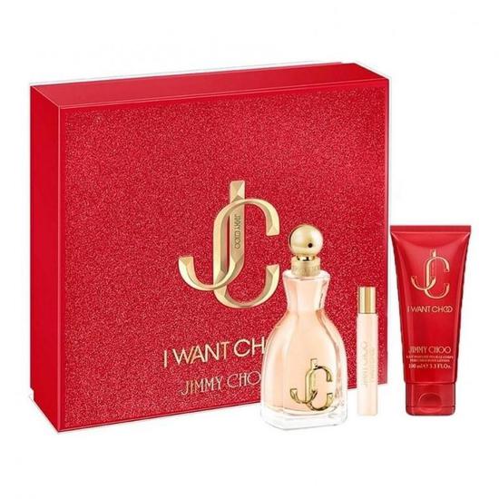 Jimmy Choo I Want Choo Eau De Parfum Gift Set Eau De Parfum 100ml & 7.5ml + Body Lotion 100ml