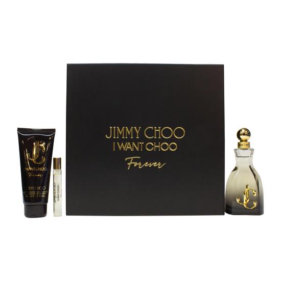 Jimmy Choo I Want Choo Forever Gift Set 100ml Eau De Parfum + 100ml Body Lotion + 7.5ml Eau De Parfum