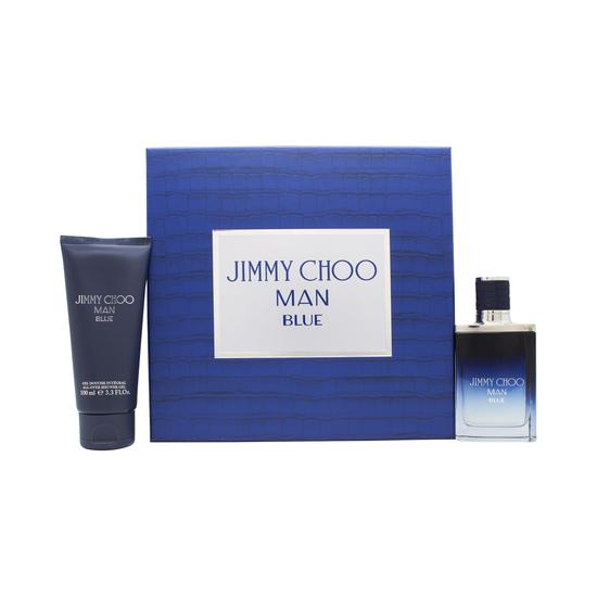 Jimmy Choo Man Blue Gift Set 100ml Eau De Toilette + 100ml Shower Gel + 7.5ml Eau De Toilette