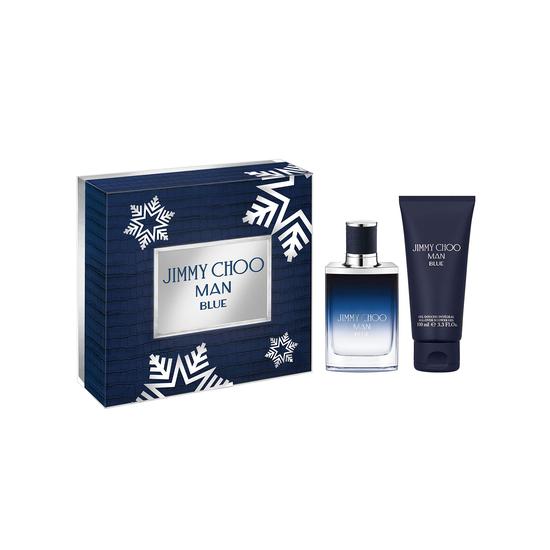 Jimmy Choo Man Blue Eau De Toilette Spray Gift Set 50ml