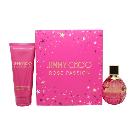 Jimmy Choo Rose Passion Gift Set 60ml Eau De Parfum + 100ml Body Lotion
