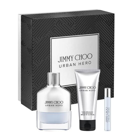 Jimmy Choo Urban Hero For Men Eau De Parfum Gift Set Eau de Parfum 100ml & 75ml + Aftershave Balm 100ml