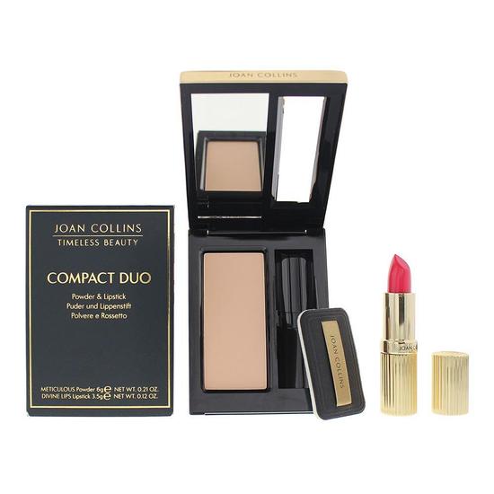 Joan Collins Compact Duo Powder 6g Evelyn Lipstick 3.5g 6 g