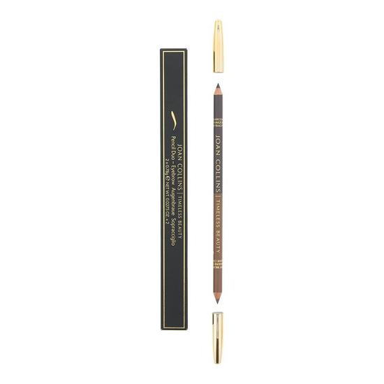 Joan Collins Eyebrow Pencil Duo Charcoal/Light Brown 1.56g 1.56 g