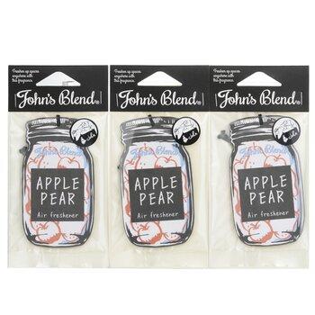 John's Blend Air Freshener Apple Pear 3pcs