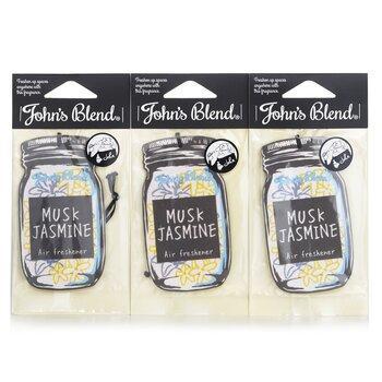 John's Blend Air Freshener Musk Jasmine 3pcs