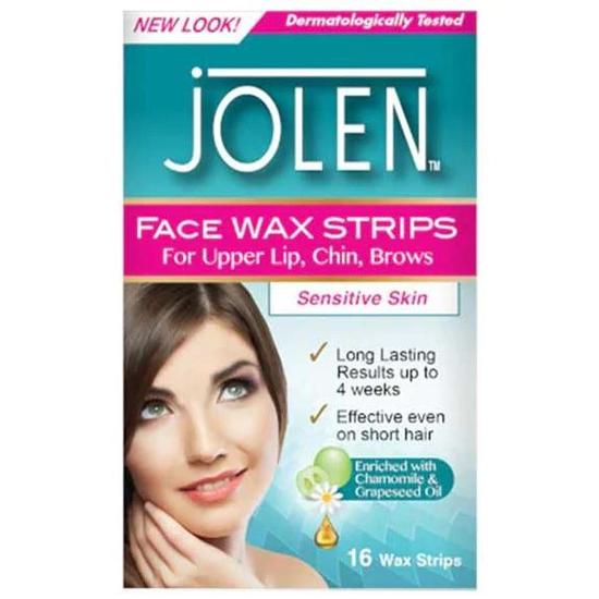 Jolen Facial Strip Wax 16pcs