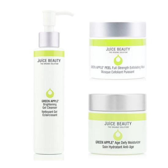 Juice Beauty Green Apple Age Defying Bundle 60ml Exfoliating Mask, 133ml Cleanser & 60ml Moisturiser