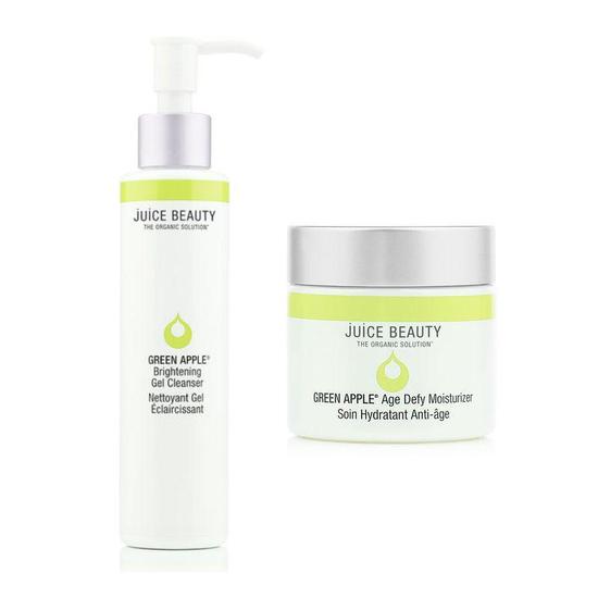 Juice Beauty Green Apple Age Defying Duo 133ml Brightening Gel Cleanser & 60ml Age Defy Moisturiser