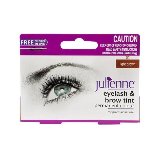 Julienne Eyelash & Brow Tint Permanent Colour Light Brown
