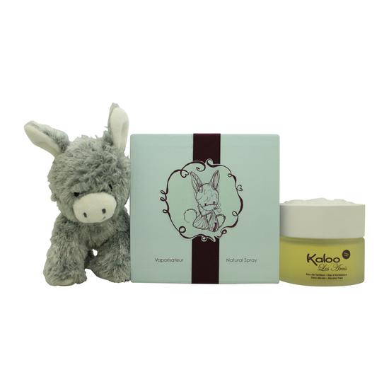 Kaloo Les Amis Gift Set Scented Water + Donkey Plush Toy 100ml