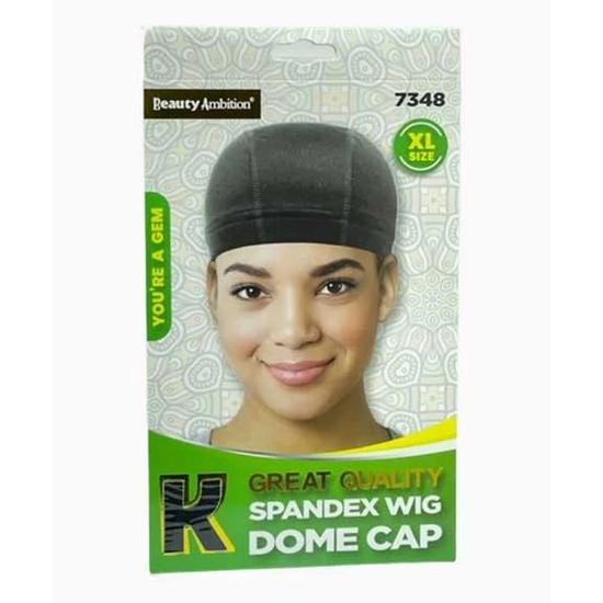Kashmir Beauty Ambition Great Quality Spandex Wig Dome Cap 7348 XL / Black