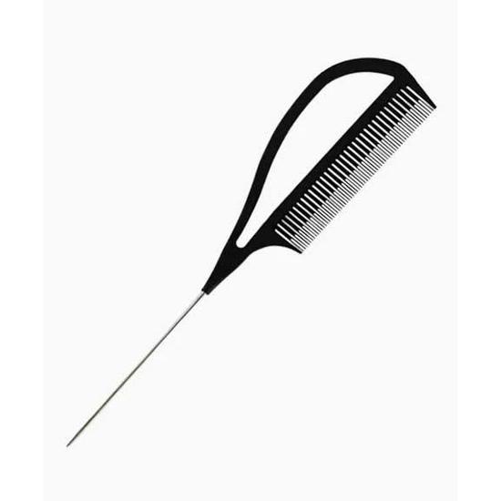 Kashmir Braiding Teasing & Highlighting Metal Tail Comb KA3005 Black