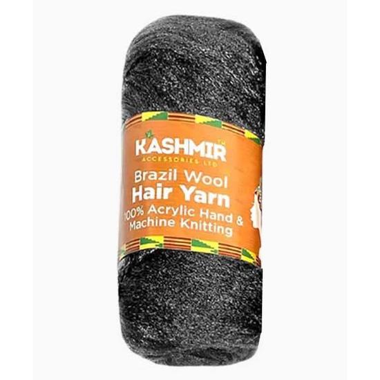 Kashmir Brazil Wool Hair Yarn 2462 Black