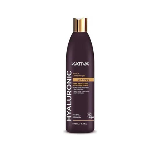 Kativa Hyaluronic Keratin Coenzyme Q10 Deep Hydration & Anti-Breakage Shampoo 500ml