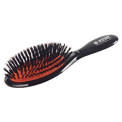 Kent Brushes Classic Shine Pure Black Bristle Hair Brush Medium