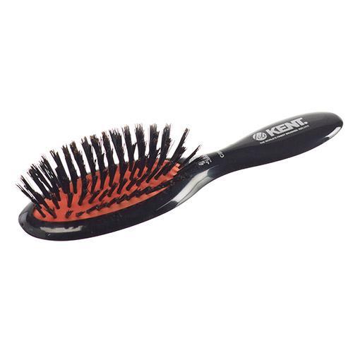 Kent Brushes Classic Shine Pure Black Bristle Hair Brush Small