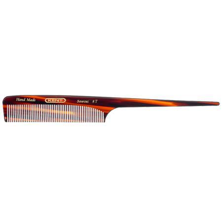 Kent Brushes Handmade Tortoiseshell Tail Comb 8t
