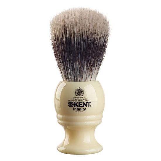 Kent Infinity Silvertex Synthetic Shaving Brush