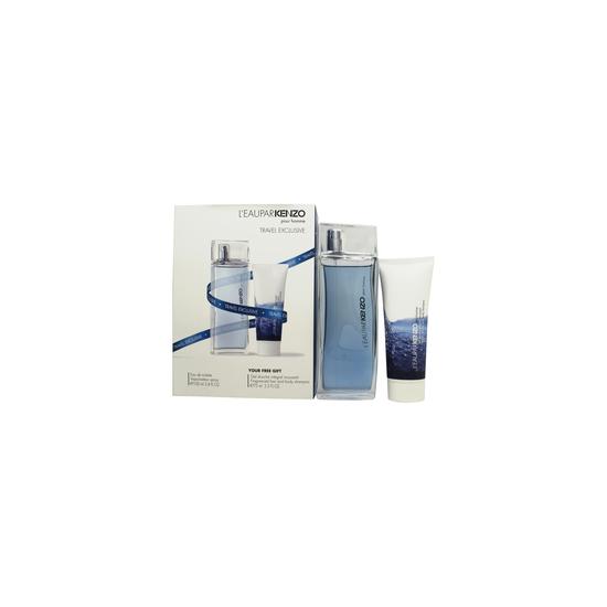 Kenzo L'Eau Par Kenzo Pour Homme Gift Set 100ml Eau De Toilette + 75ml Hair & Body Shampoo