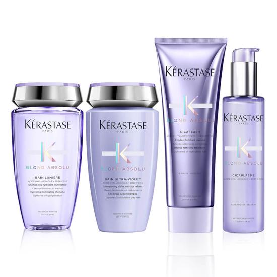 Kérastase Blond Absolu Shine, Strength, Neutralising & Heat Protection Routine