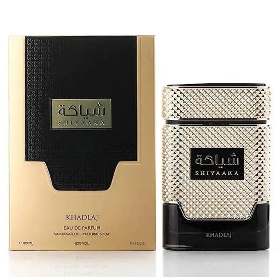 Khadlaj Shiyaaka Gold Eau De Parfum Long Lasting Fresh, Floral, Fruity, Green & Amber Woody