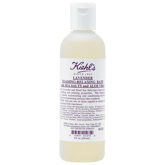 Kiehl's Lavender Foaming Relaxing Bath With Sea Salts & Aloe Vera 500ml