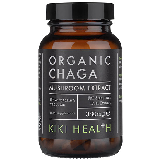 KIKI Health Organic Chaga Mushroom Extract 60 Capsules