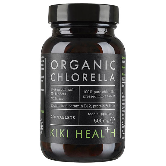 KIKI Health Organic Chlorella Tablets 200 Capsules