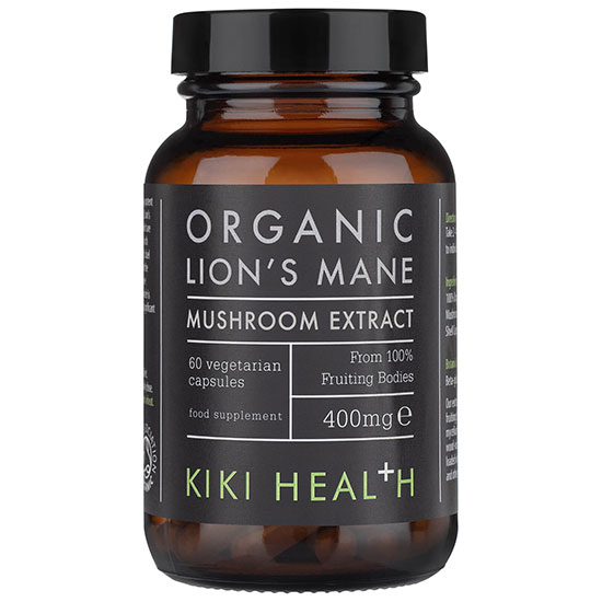 KIKI Health Organic Lion's Mane Extract Mushroom 60 Capsules