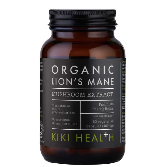 KIKI Health Organic Lion's Mane Mushroom Extract Vegicaps