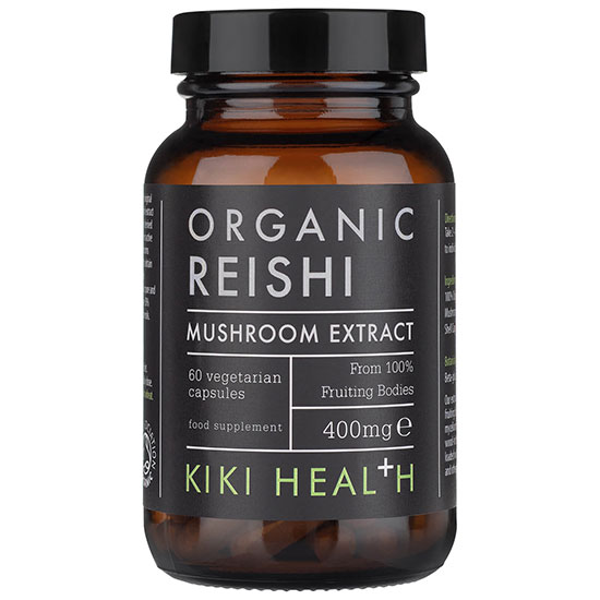 KIKI Health Organic Reishi Mushroom Extract 60 Capsules
